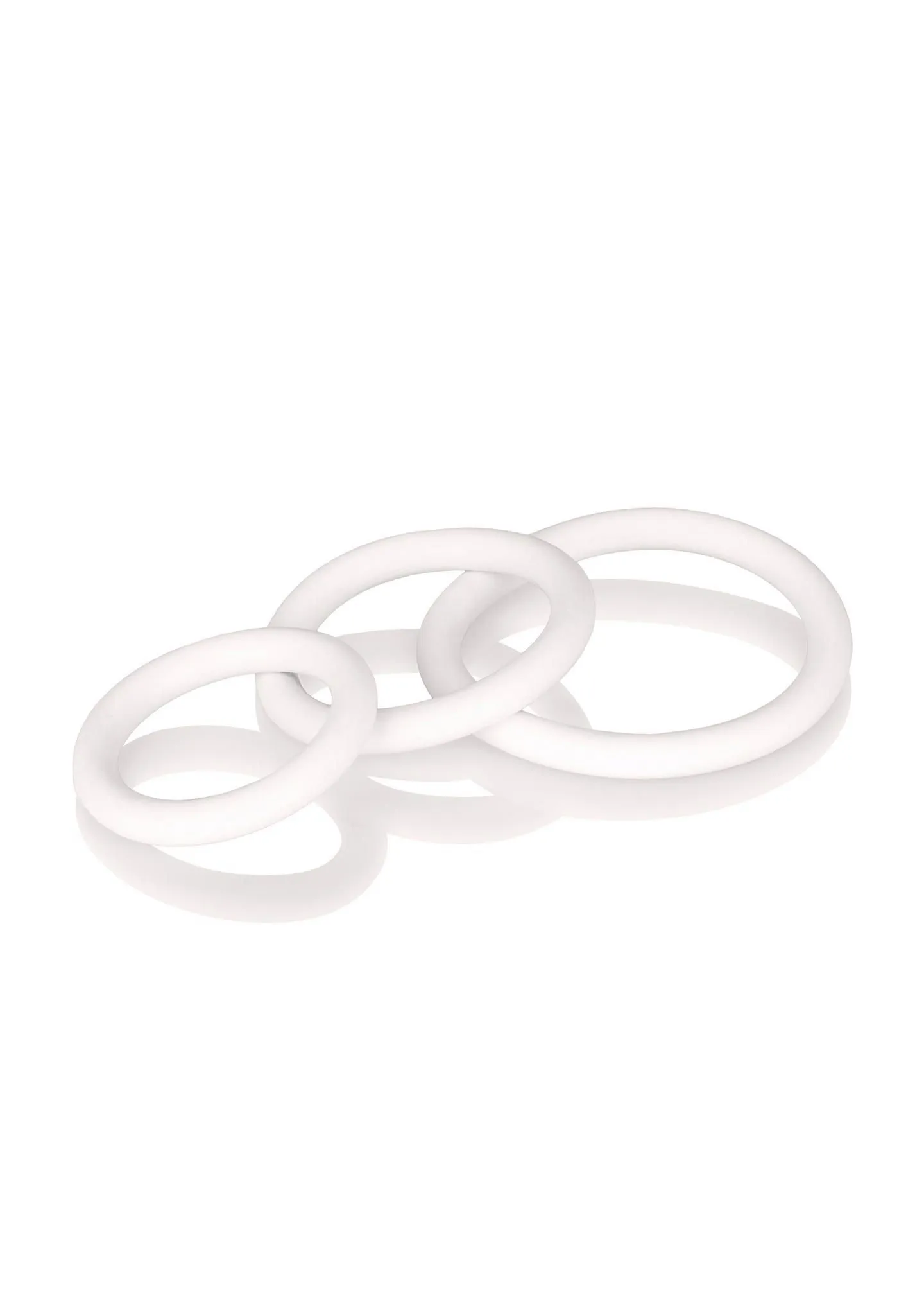 Набір ерекційних кілець Calexotics Rubber Ring Set, 3 шт (білий)
