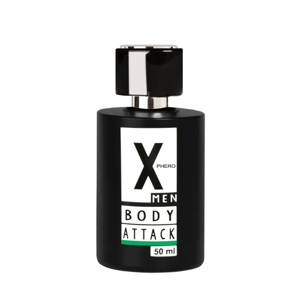 Чоловічі парфуми з феромонами X-Phero Body Attack Green, 50 мл