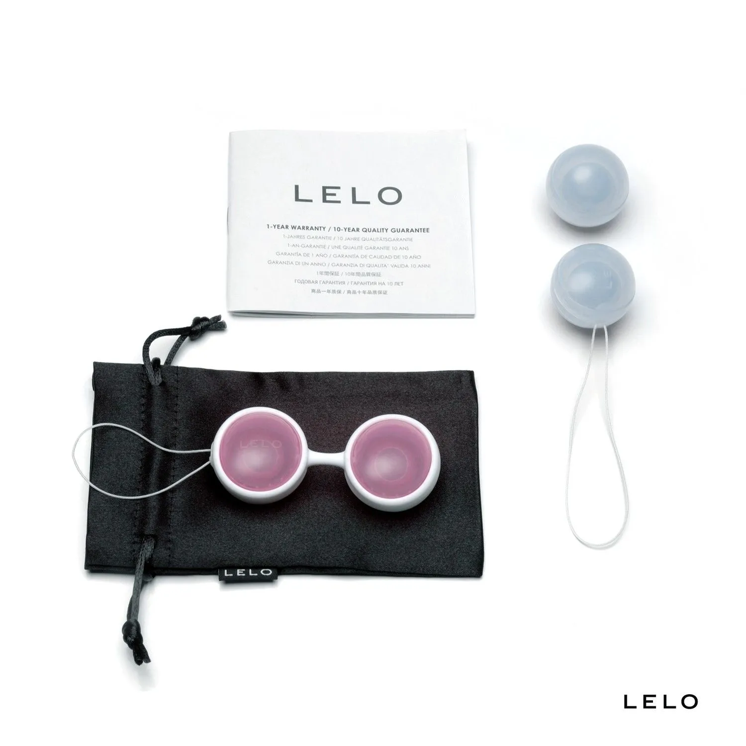 Вагинальные шарики Lelo Luna Beads (розовый и голубой)