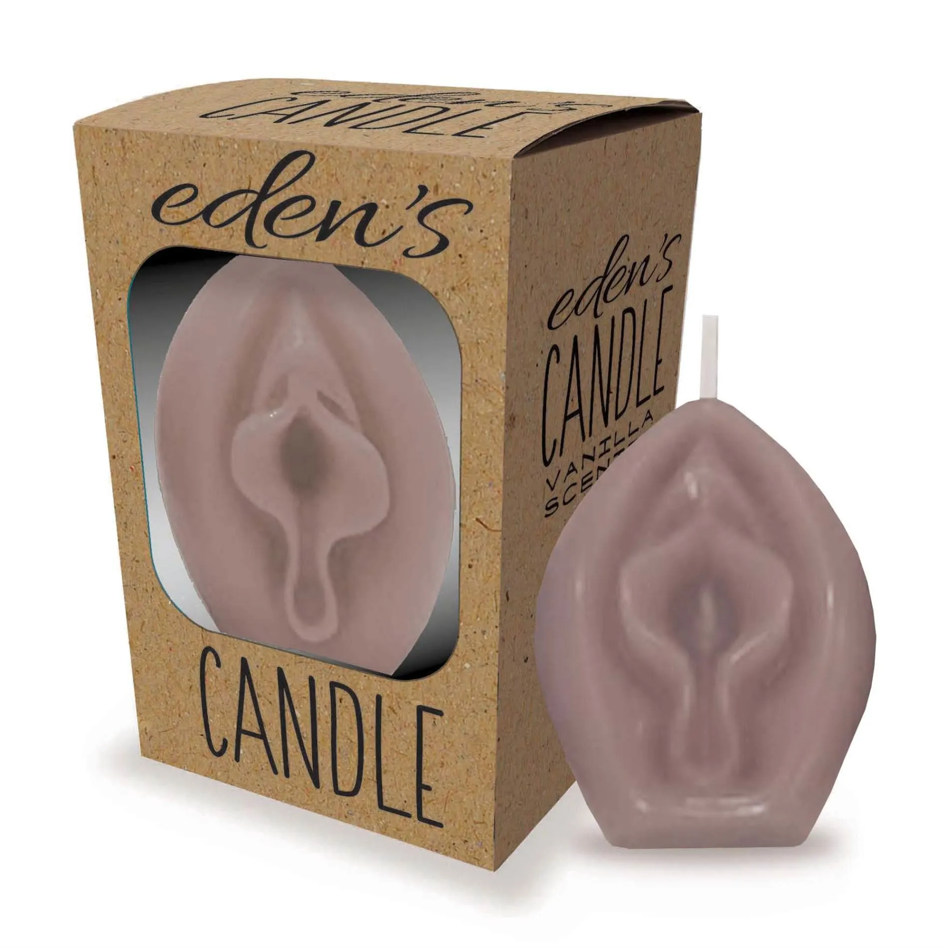 Свічка Little Genie Eden’s Candle, ванільний аромат (сірий)