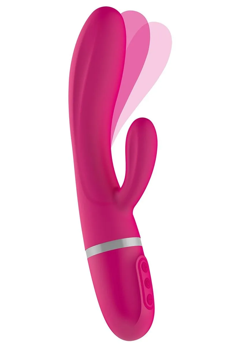 Вібратор-кролик Liebe Pleasure Toys Bend It Plus, 20 см (рожевий)