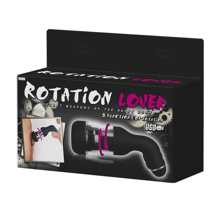 Мастурбатор Baile Rotation Lover USB 5 Functions (чорний)