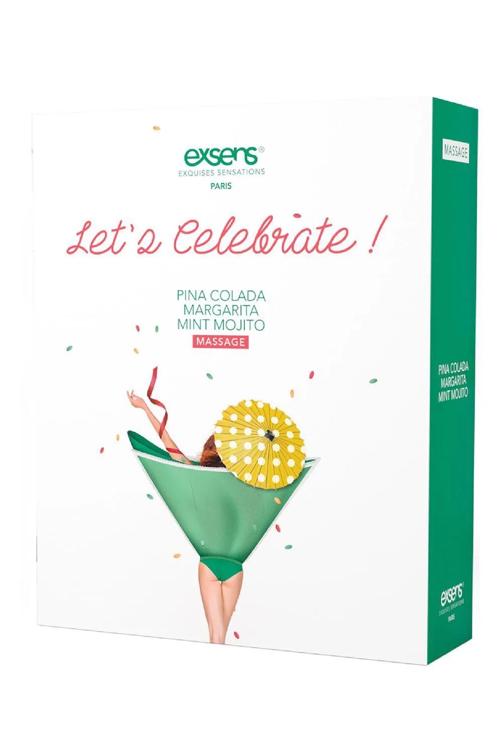 Набор массажных масел Exsens Let's Celebrate! Warming Gourmet, 3 x 30 мл