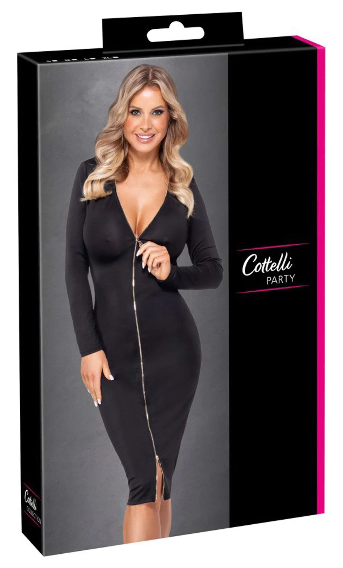 Cottelli PARTY Cottelli Collection Party Zip - Sukienka, XL