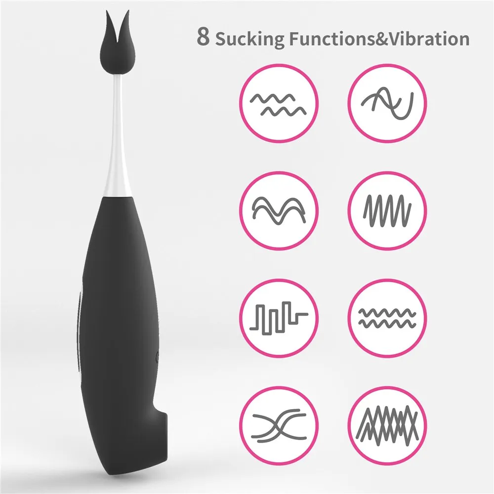 Lovetoy Rechargeable Clit Pro - Wibrator łechtaczkowy, Czarny, 19 cm