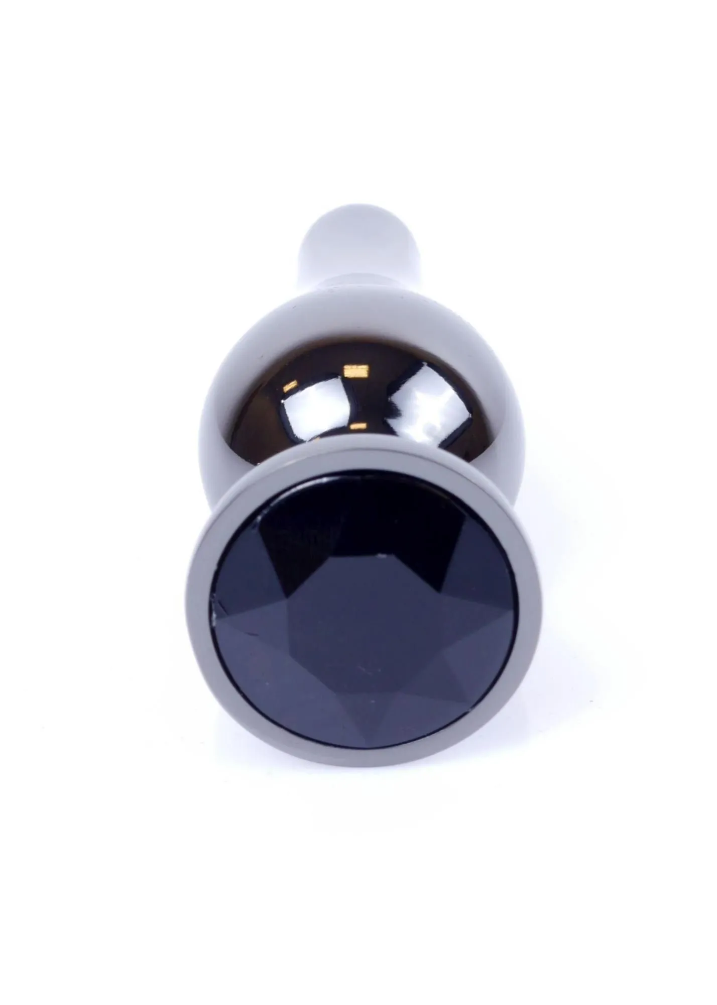 Анальна пробка MyLove Toys Jewellery Dark Silver Butt Plug, 9.5 см (чорний)