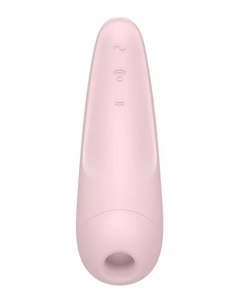 Вакуумний стимулятор клітора з вібрацією Satisfyer Curvy 2+ (рожевий)