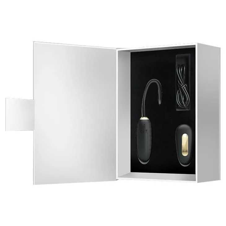 Віброяйце Pretty Love Doreen Remote Control Egg, 19,7 см (чорний)