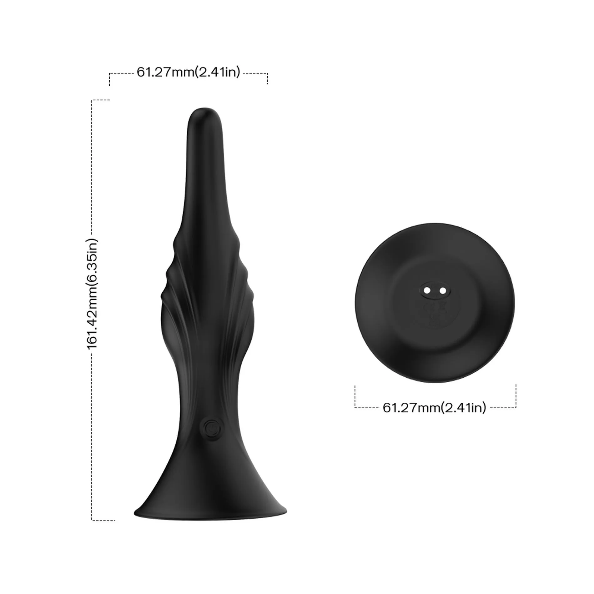 Анальная пробка B-Series Joy Rocket Black, 16.1 см (черный)