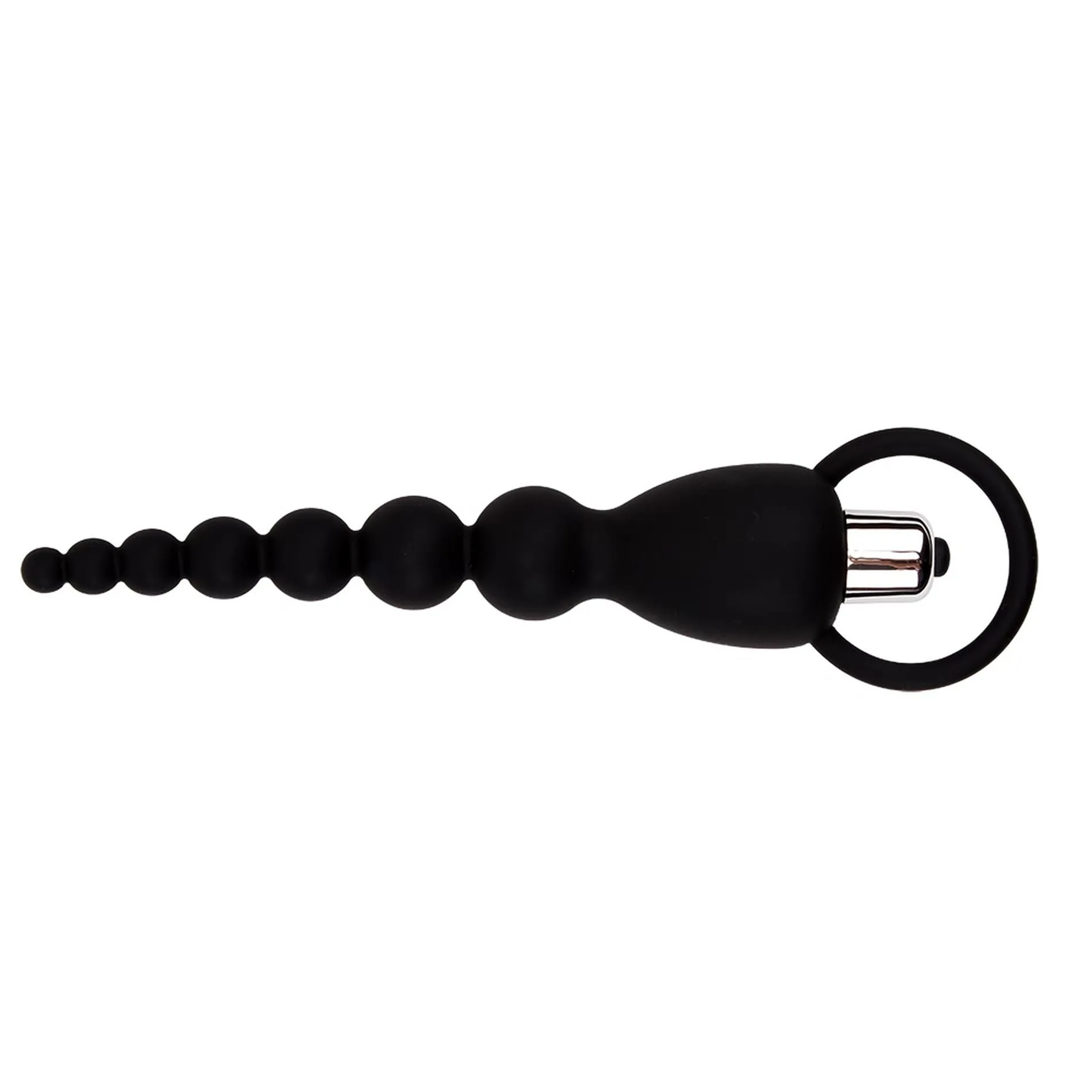 Black Mont Elite Power Beads - Łańcuszek analny, Czarny, 19.5 cm