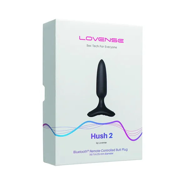 Анальная пробка Lovense Hush 2 XS, 12 см (черный)