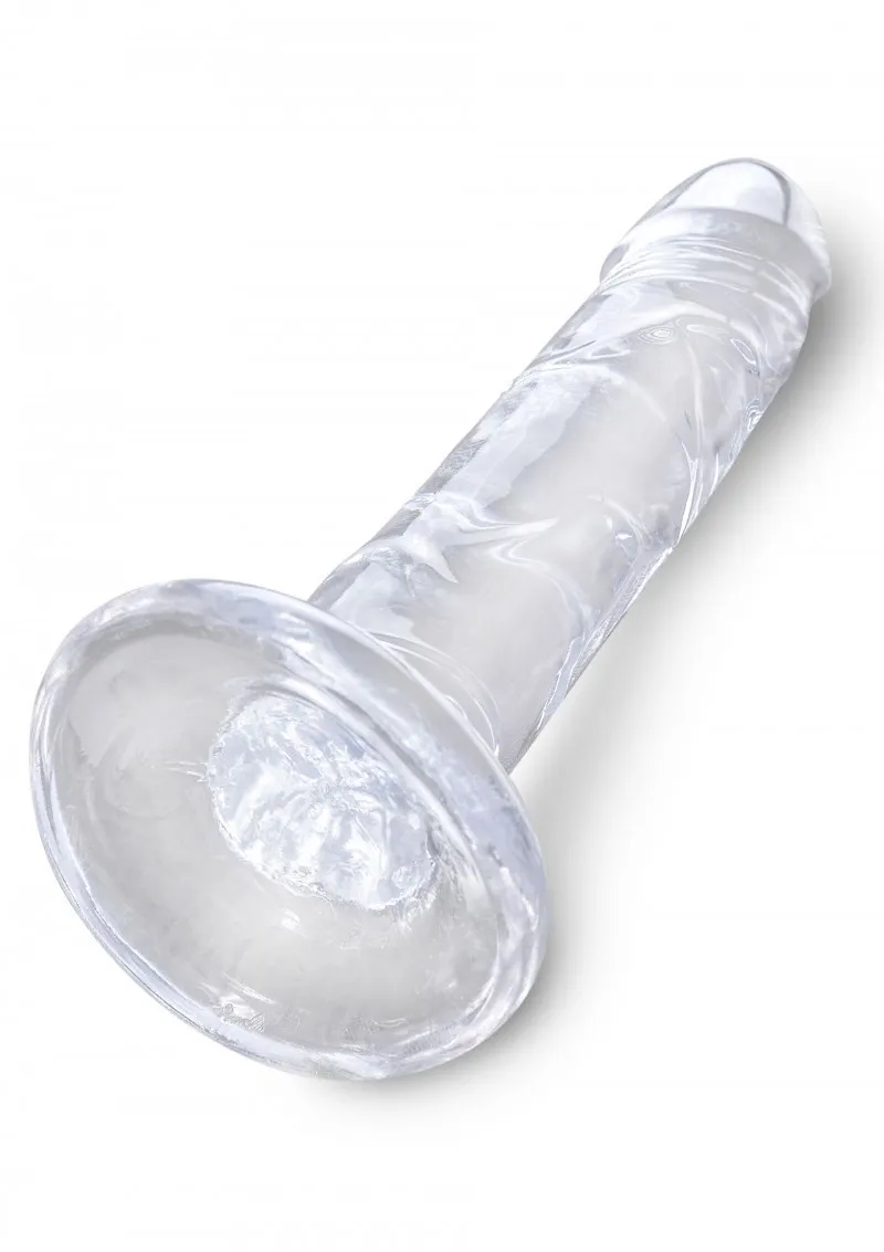 King Cock Clear 6 Inch - Dildo, Przezroczysty, 18, 4 cm