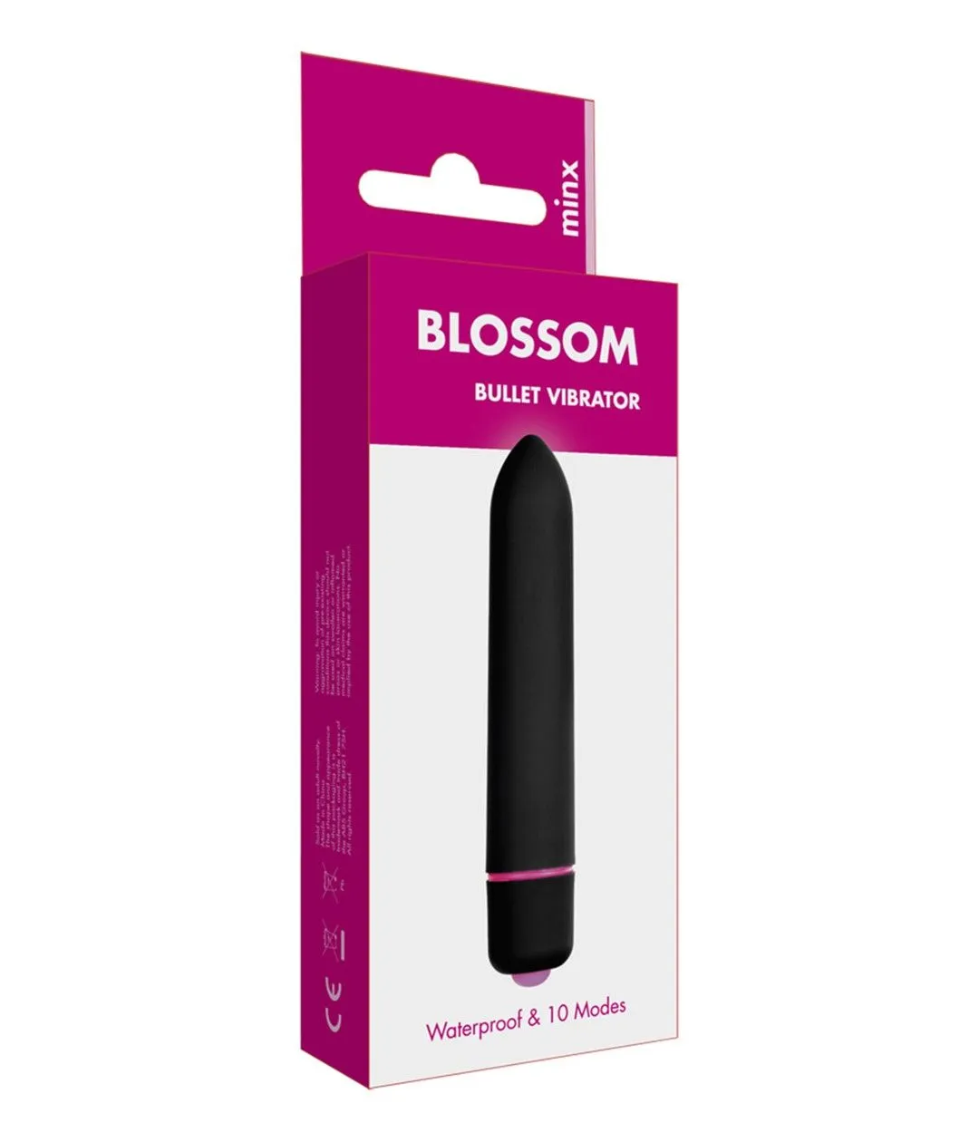 Мини-вибратор Minx Blossom, 9,5 см (черный)