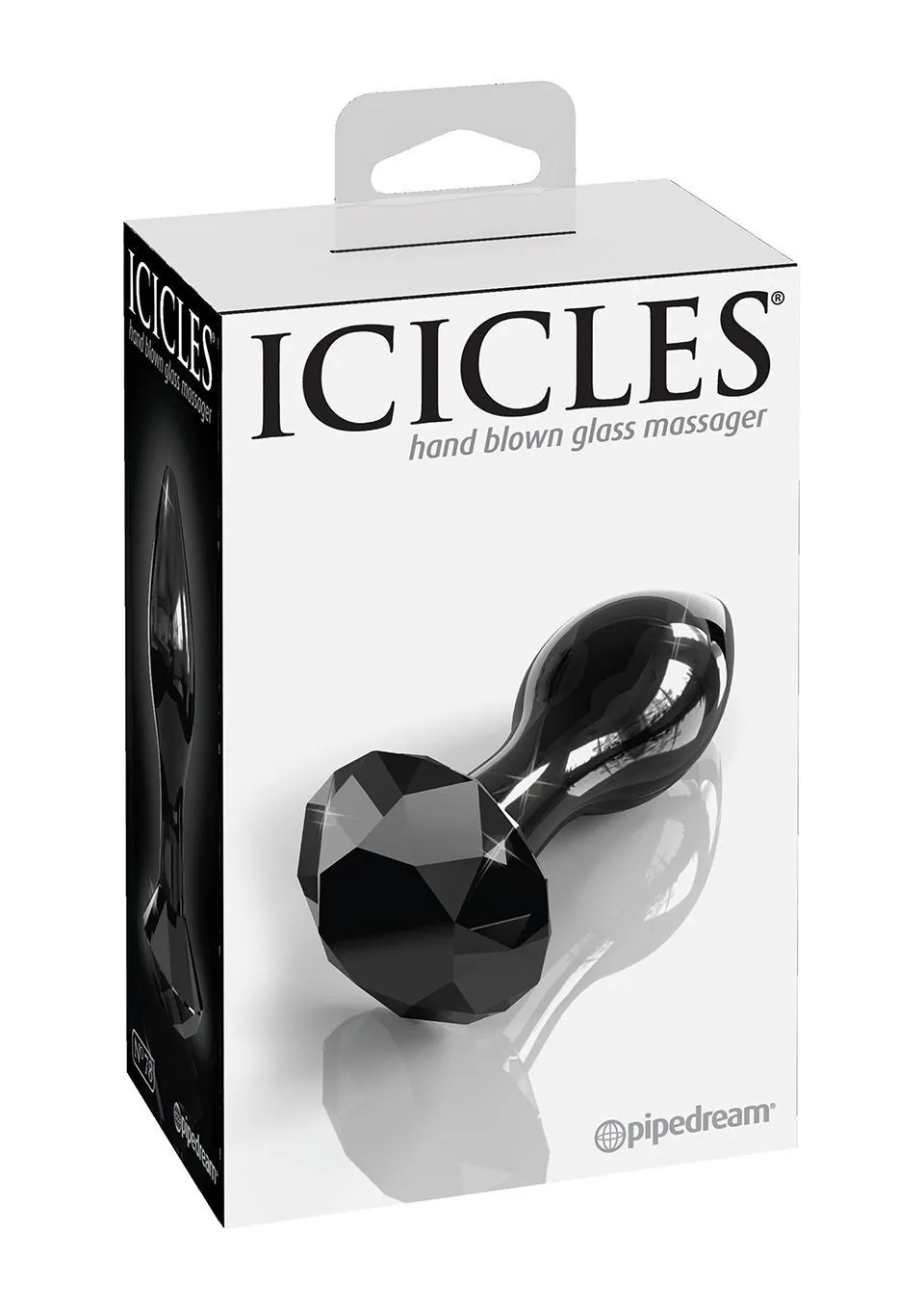 Анальна пробка Pipedream Icicles No.78, 9 см (чорний)