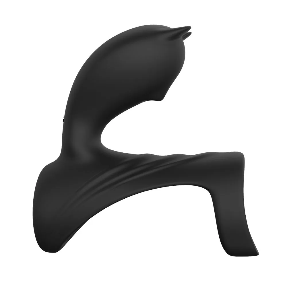 Dream Toys Pleasure Cage - Pierścień wibracyjny, Czarny, 8.7 cm