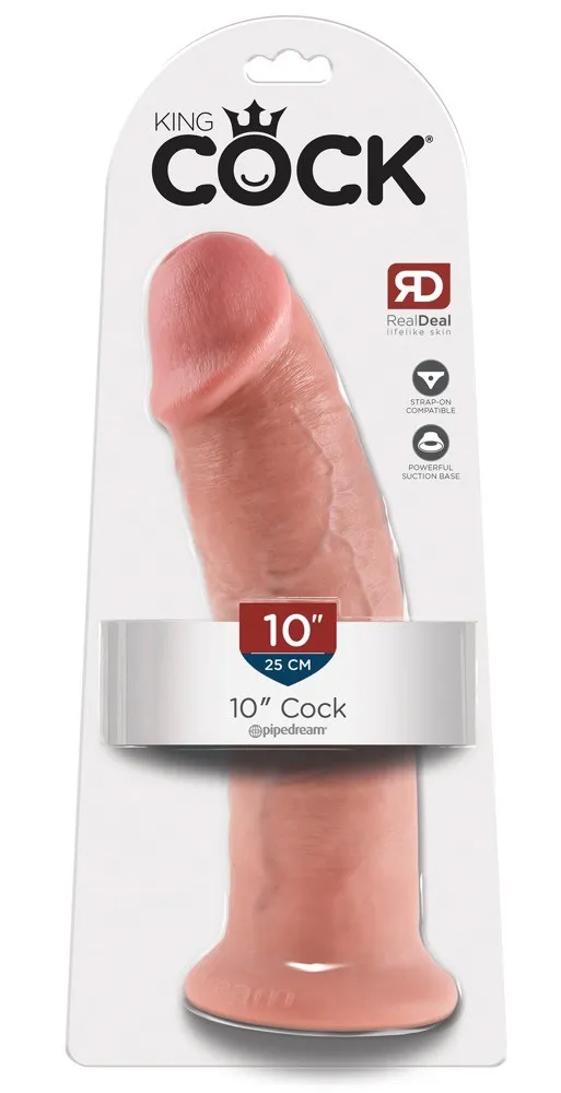 Pipedream Cock 10 Inch - Dildo, W kolorze cielistym, 25.4 cm