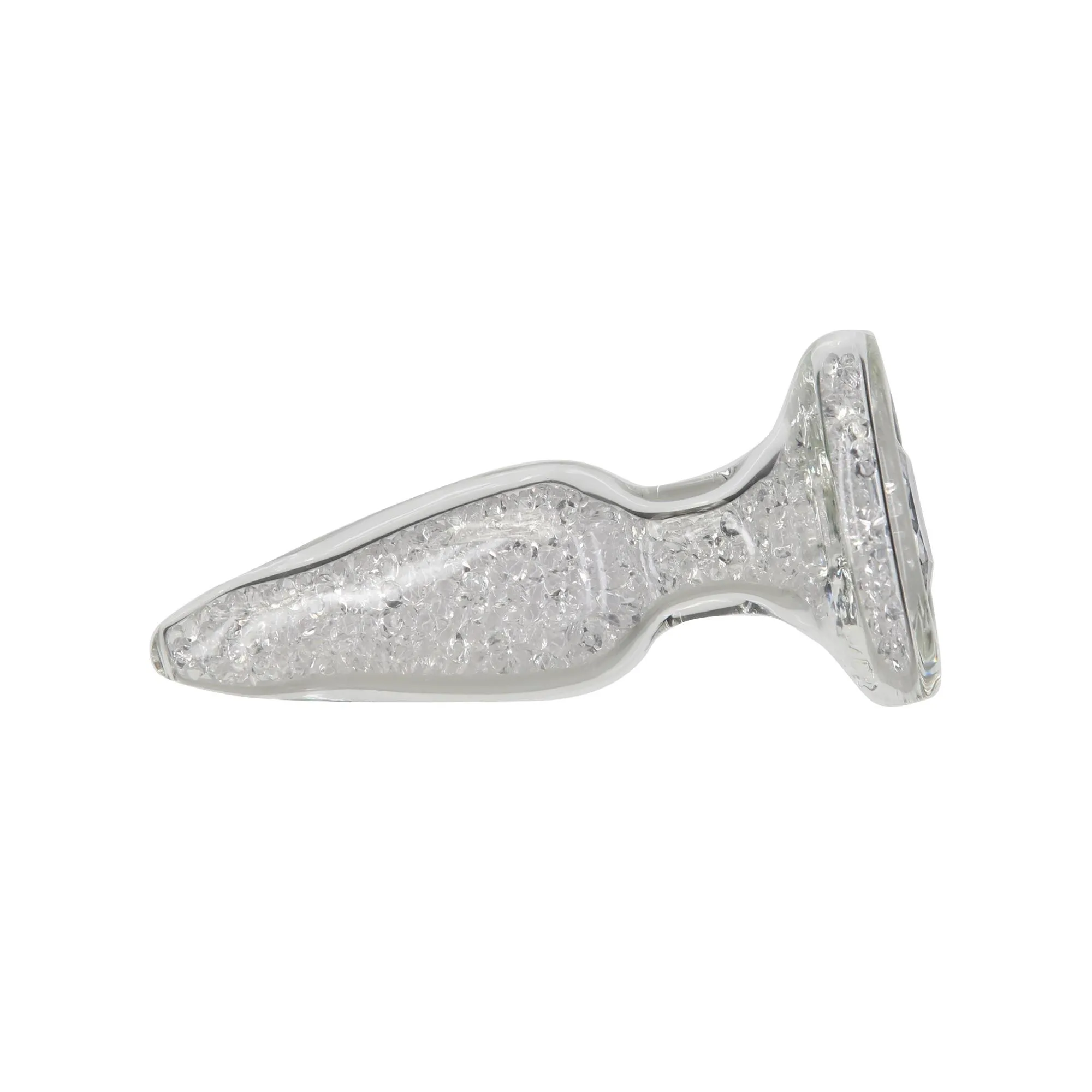Pillow Talk Fancy Luxurious Glass Anal Plug - Korek analny, Przezroczysty, 10, 1 cm