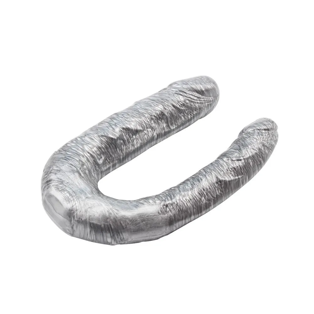 Фаллоимитатор DarkMuscle Dixie Normous-Silver, 34 см (серебристый)