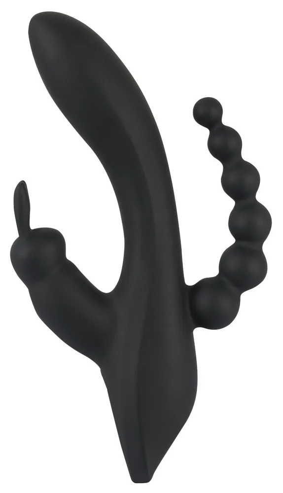 Sweet Smile Smile Triple G-Spot - Wibrator, Czarny, 20, 8 cm