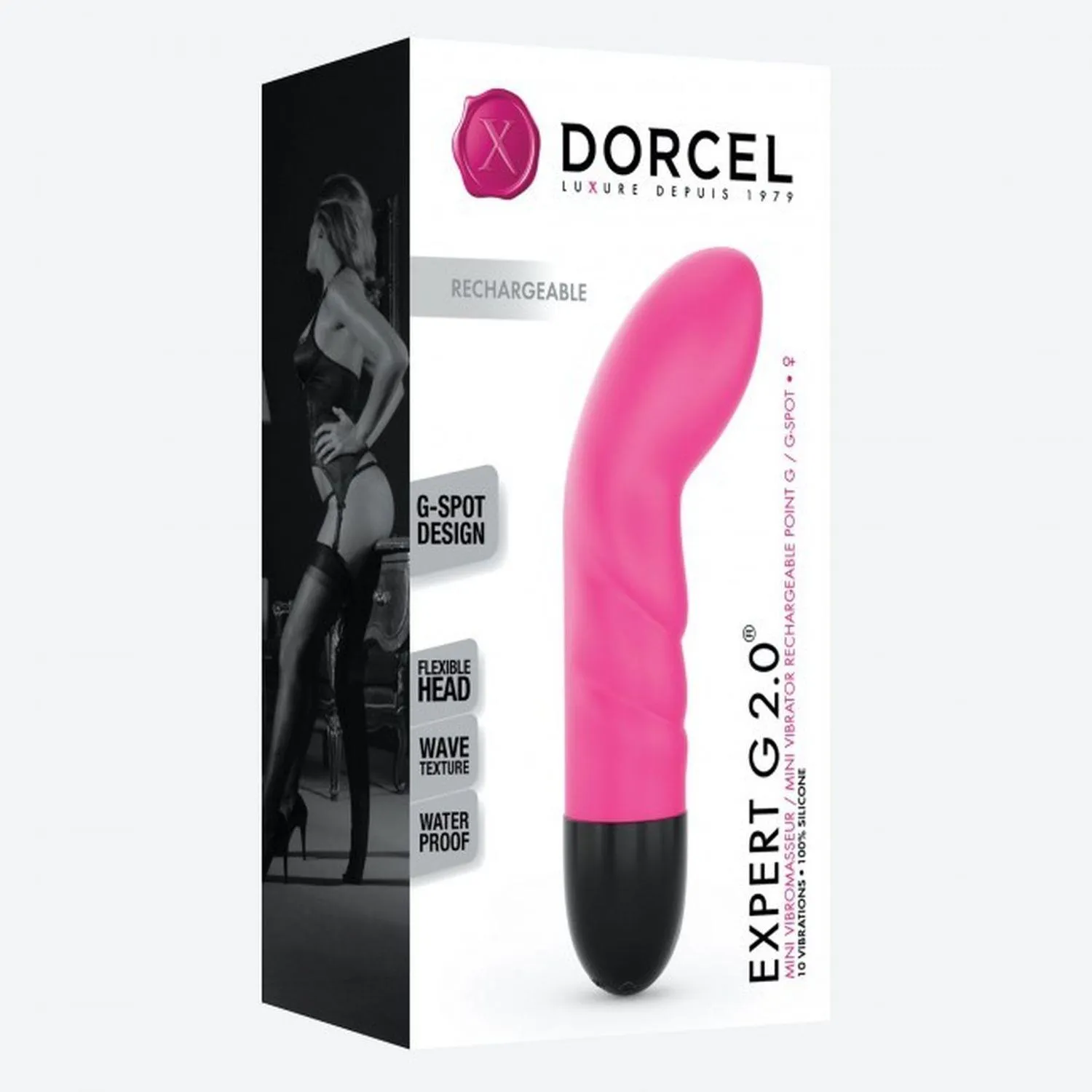 Dorcel Expert G 2.0 - Wibrator do punktu G, Różowy, 15 cm