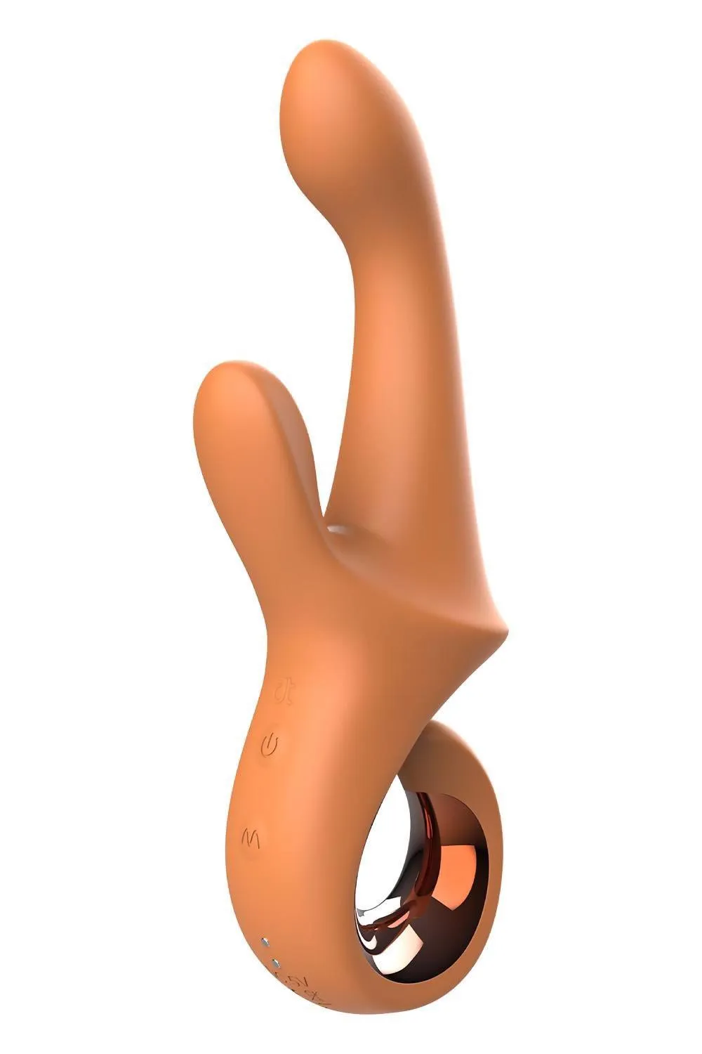 Dreamtoys Glam G-Spot Duo Vibrator - Wibrator królik, Pomarańczowy, 22.7 cm