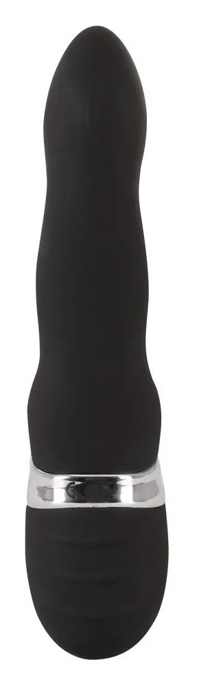 Sweet Smile Rechargeable Blacky - Wibrator królik, Czarny, 21 cm