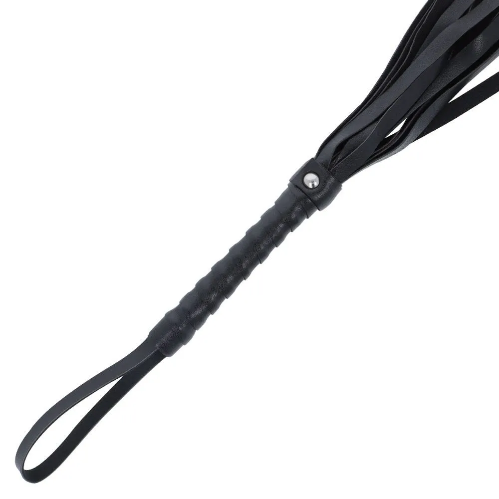 Darkness Black Flogger 45 cm - Pejcz, Czarny, 45 cm