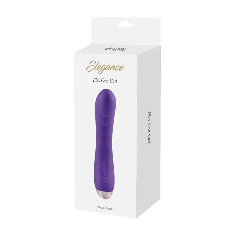Вибратор Toyz4lovers Flex Com Curl, 16 см (фиолетовый)