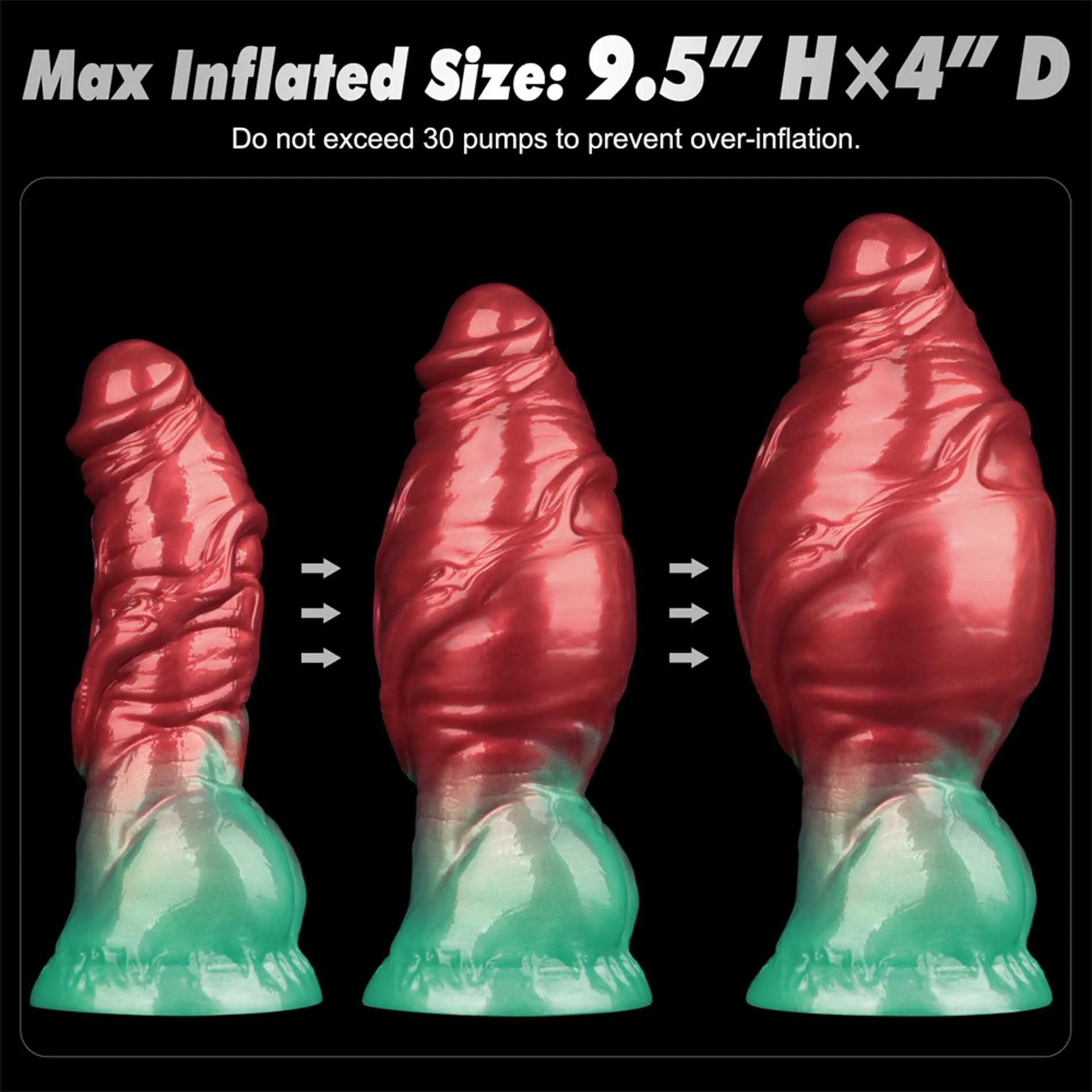 Фалоімітатор Lovetoy Dual Density 7.5’’, 19 см (червоний)