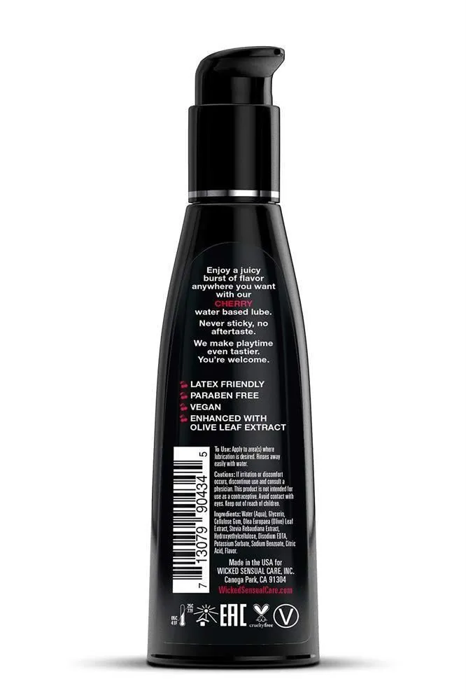 Лубрикант на водній основі Wicked Aqua cherry flavored, 120 мл