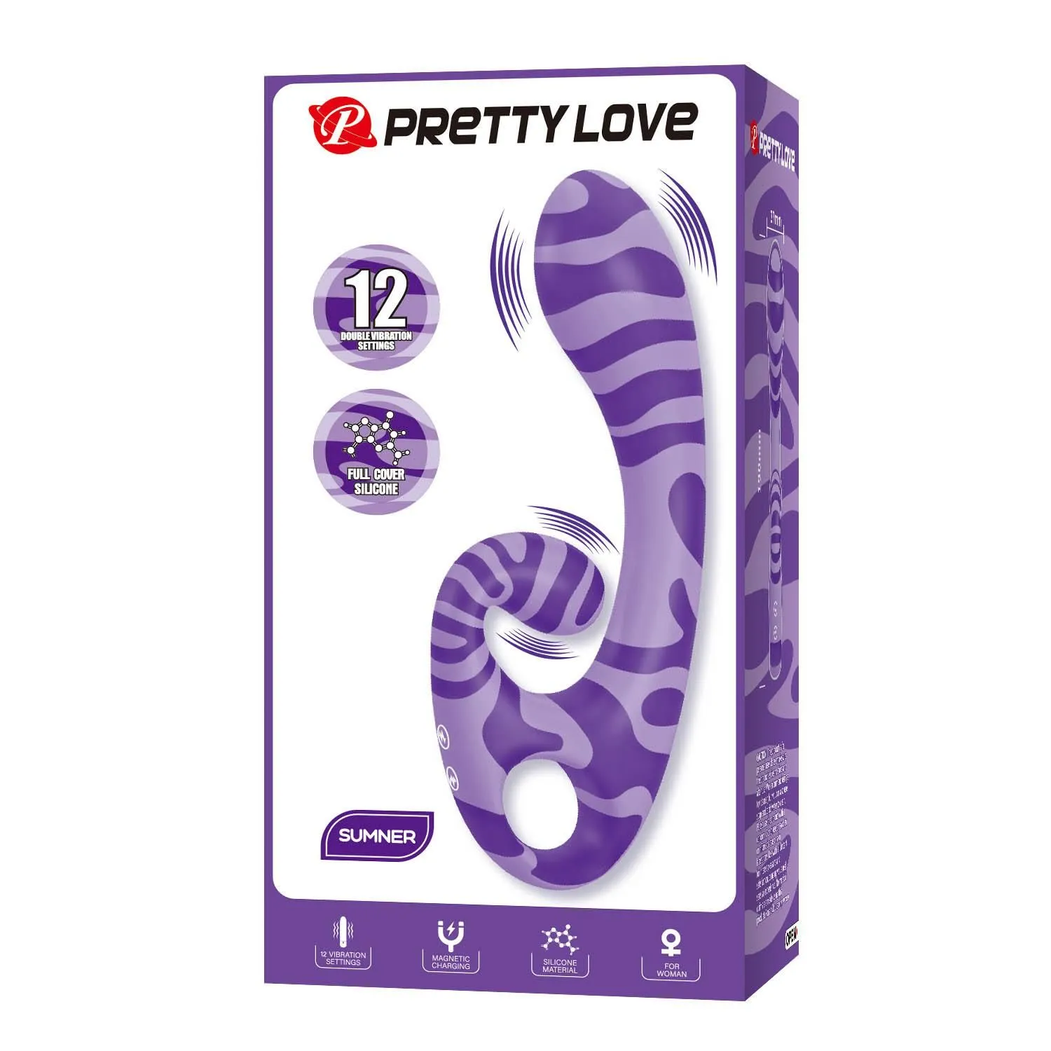 Pretty Love Sumner - Wibrator, Fioletowy, 19 cm