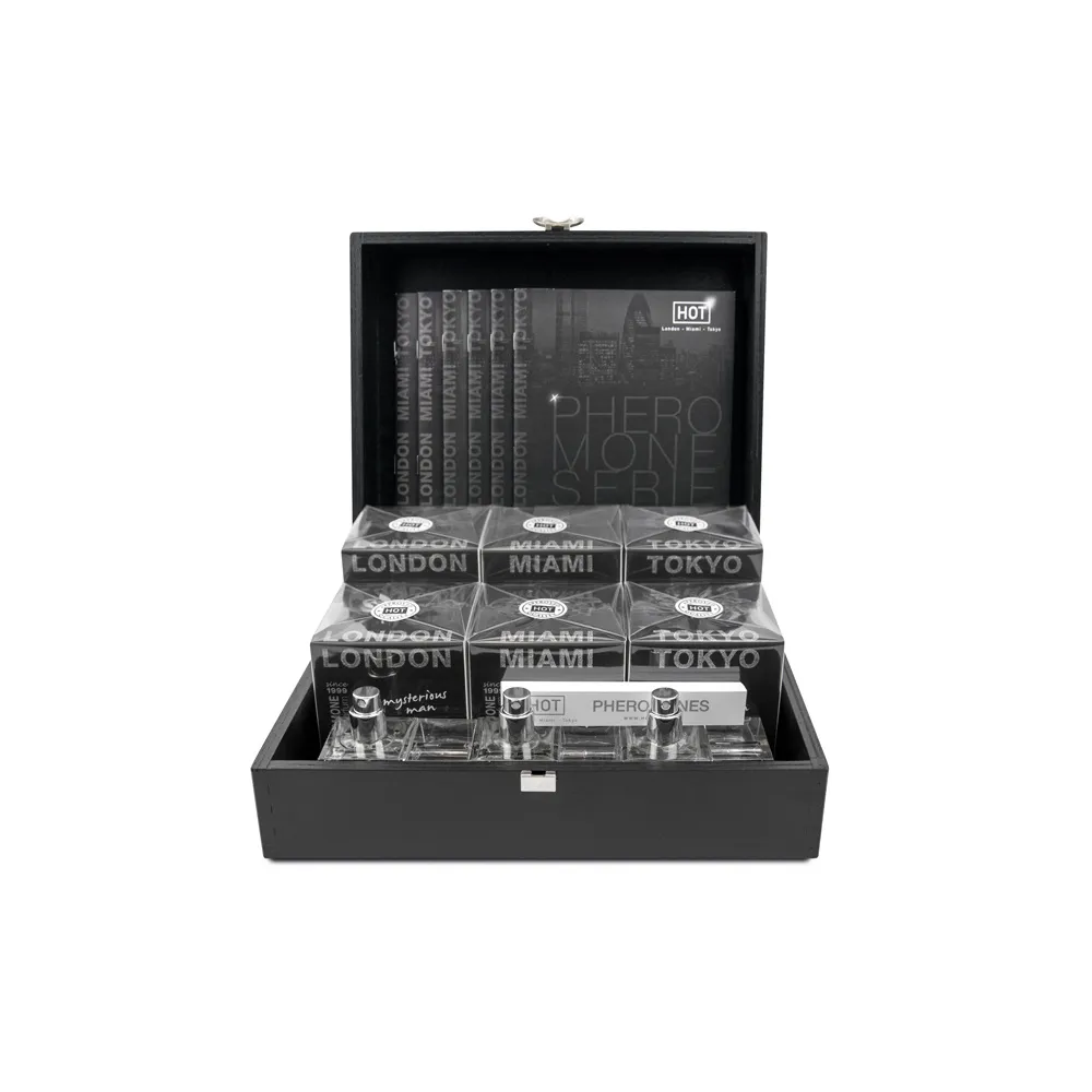 Hot Pheromone Perfume Man Wood Box -, Drzewny, 30 ml