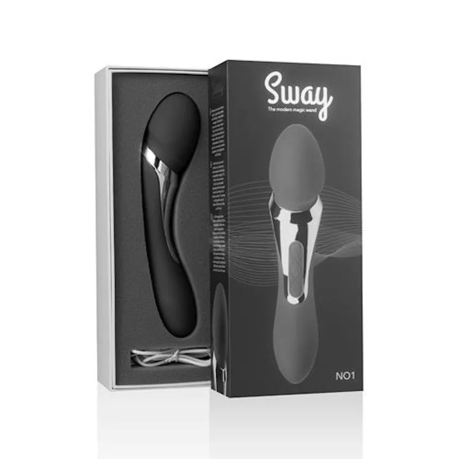 Sway Vibes Wand - Wibromasażer, Czarny, 22.5 cm