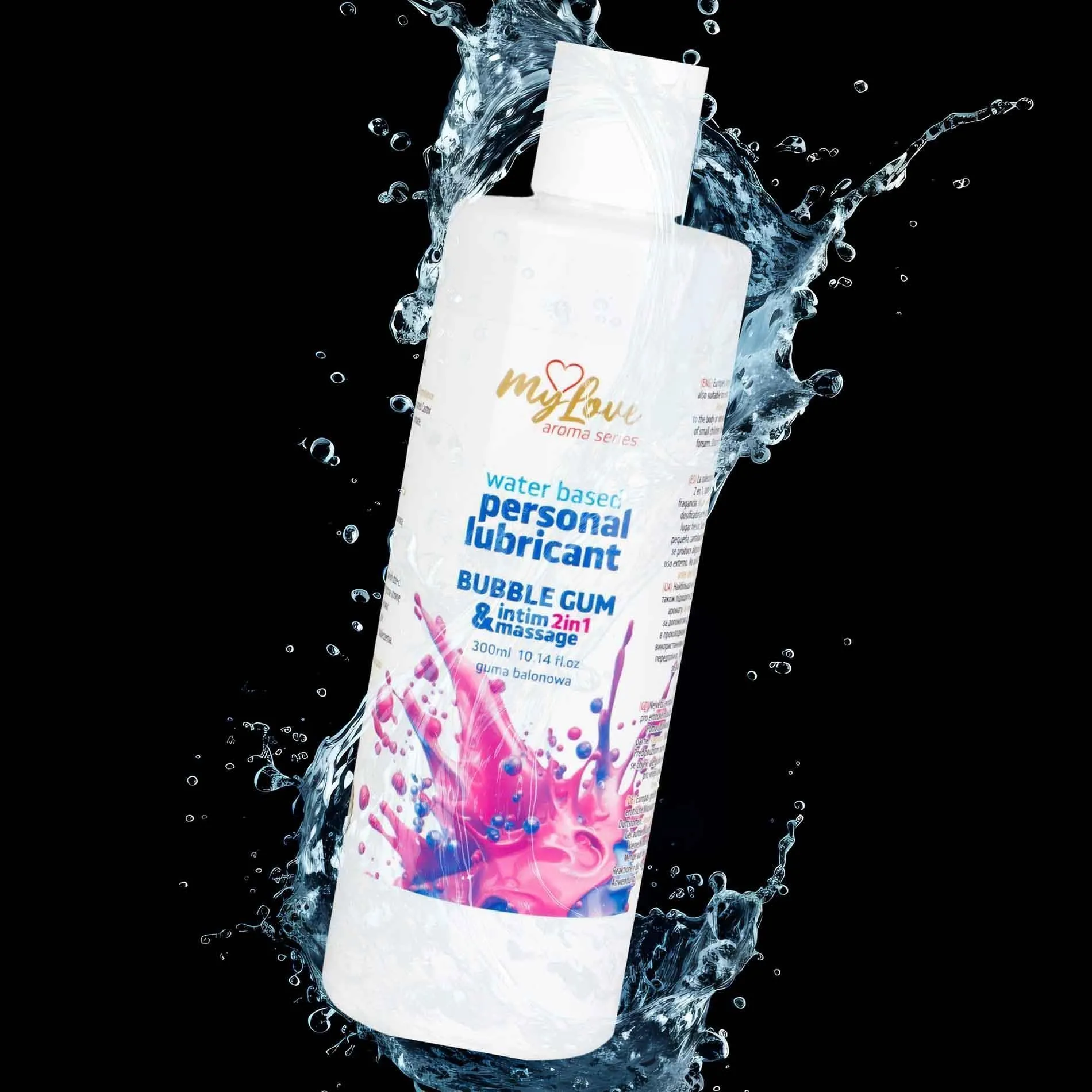 MyLove Aroma Series Intim&Massage 2in1 Bubble Gum - Lubrykant, Bubblegum, 300 ml