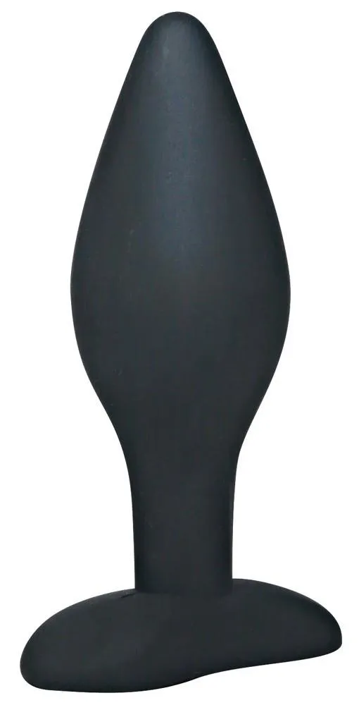 Анальная пробка Black Velvets Large, 12 см (черный)