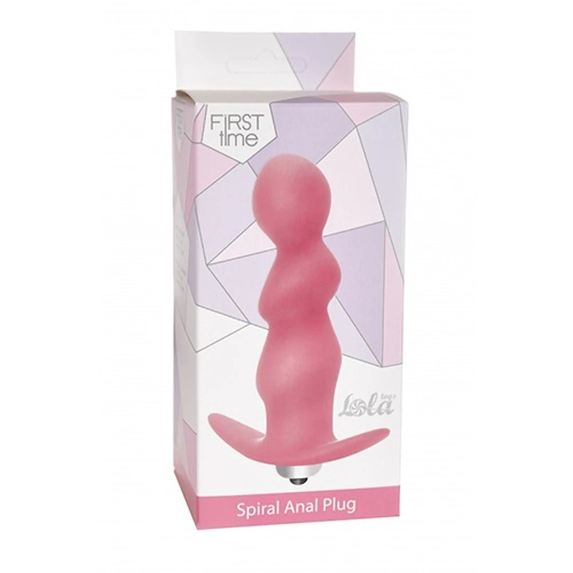 Анальна пробка Lola Toys Plug Spiral, 9.5 см (рожевий)