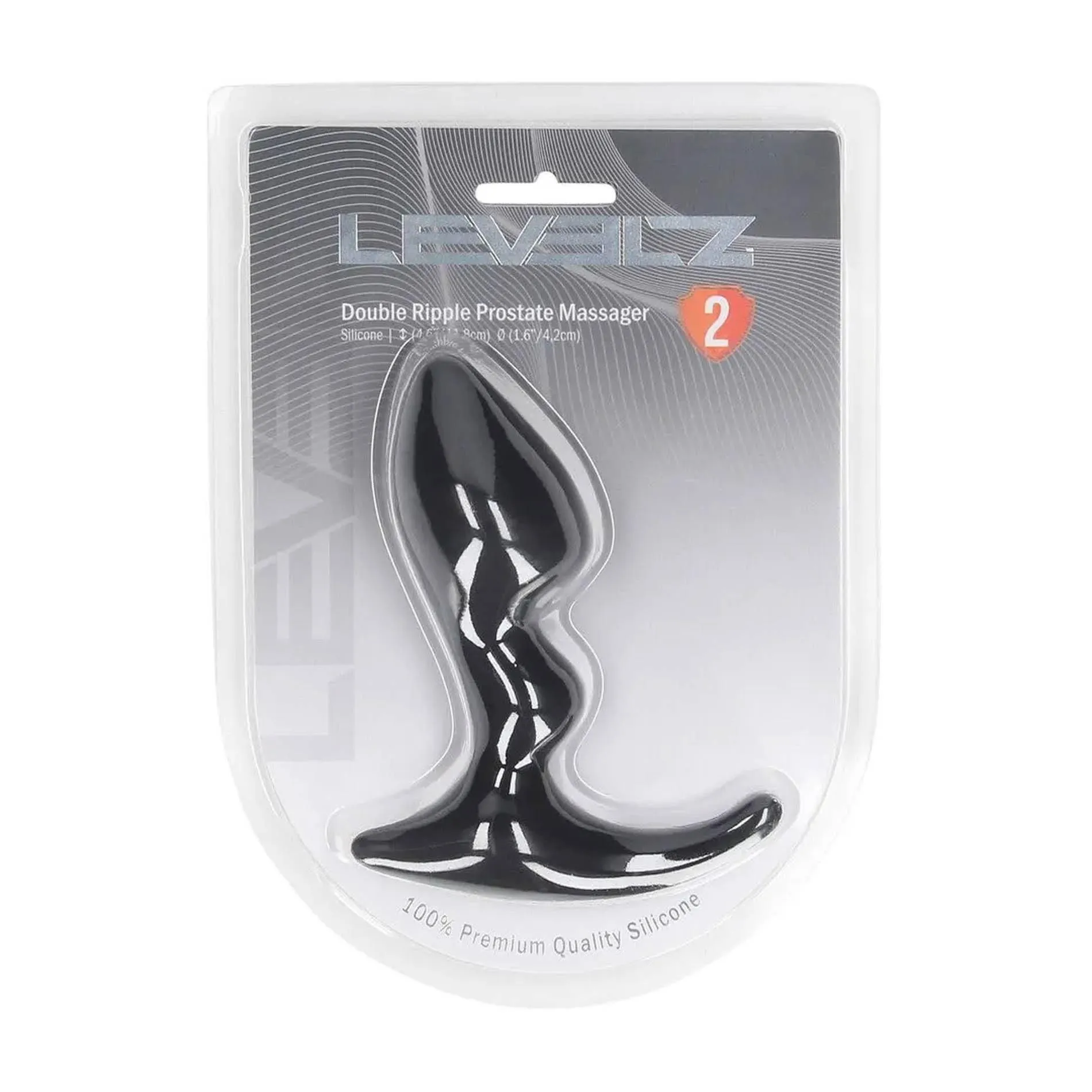 Shots Levelz - Stymulator prostaty, Czarny, 8.7 cm