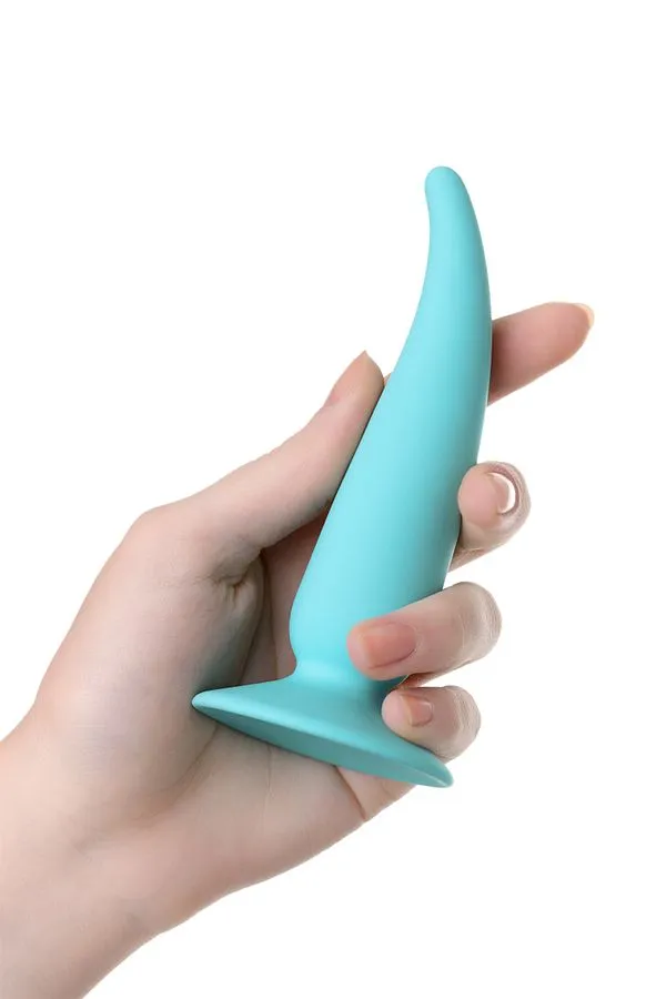 Анальная пробка ToDo  Anal Plug Cappy, 12.5 см (бирюзовый)