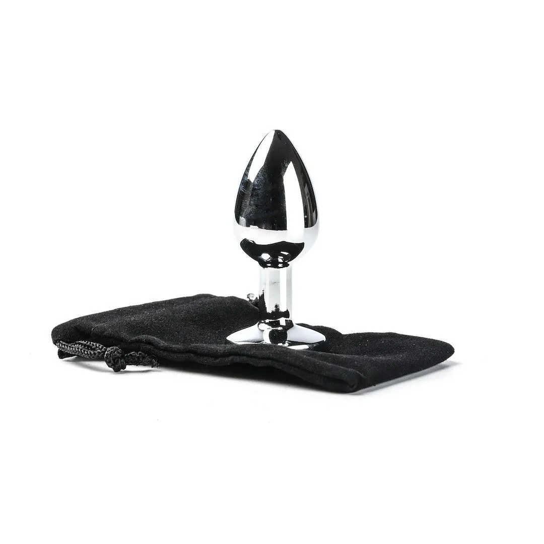 Анальная пробка с кристаллом Simply Pleasure S, 7 см (розовый)