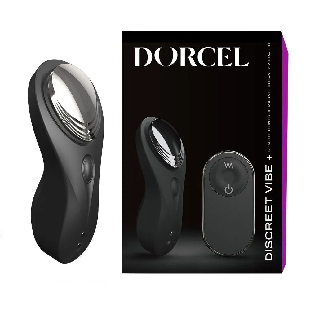 Dorcel Discreet Vibe+ - Wibrator do majtek, Czarny, 9.3 cm