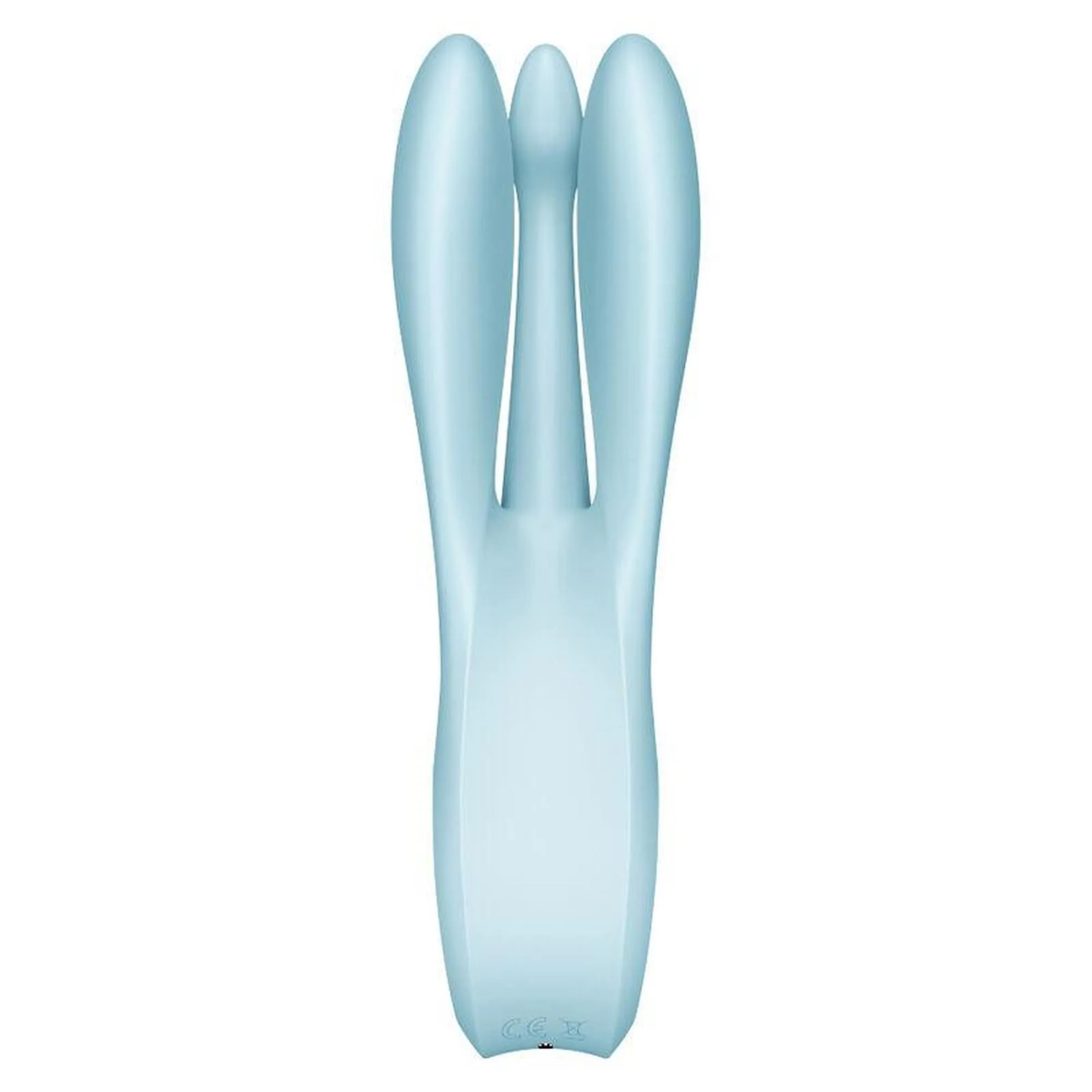 Багатофункціональний вібратор Satisfyer Threesome 1, 14 см (блакитний)