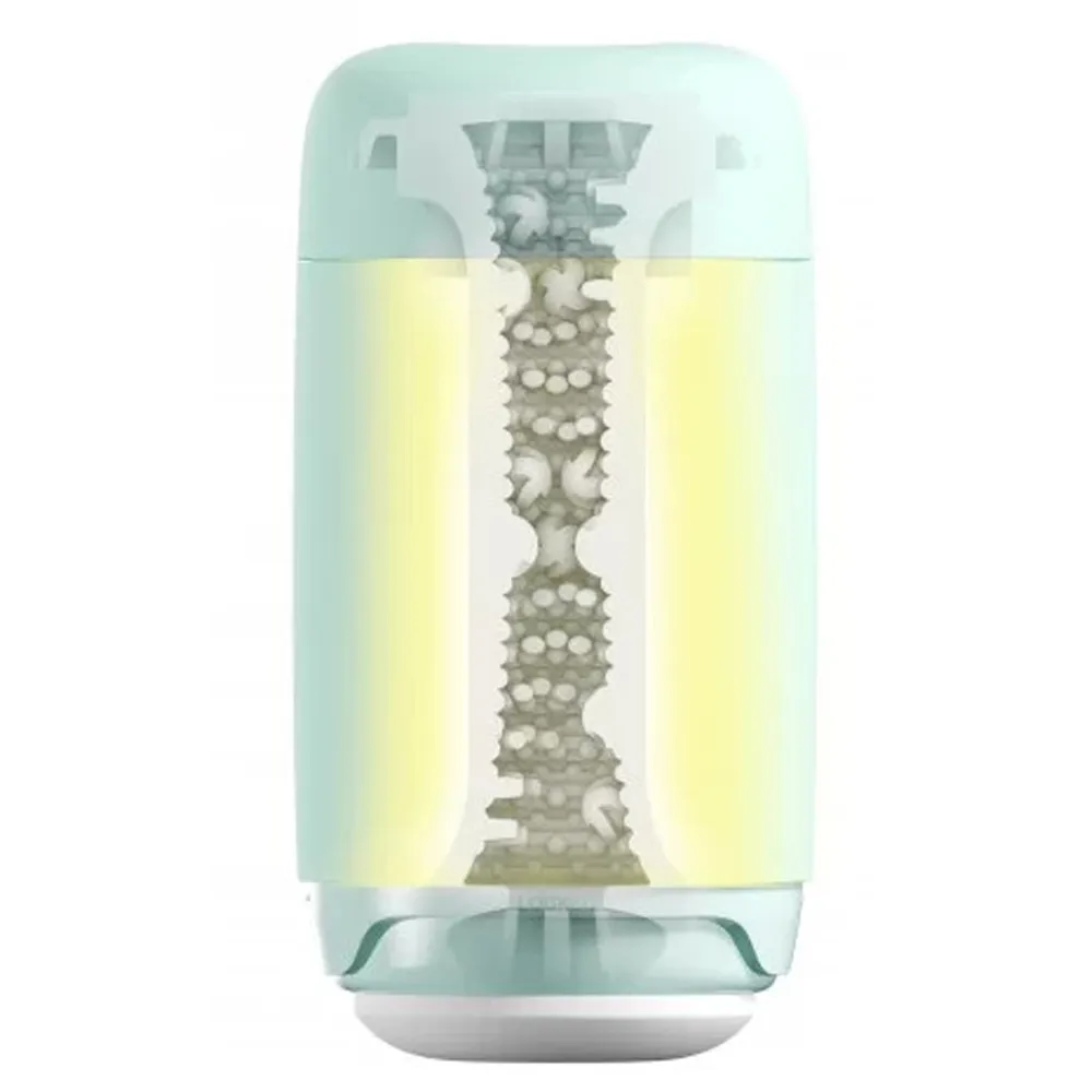 Tenga Puffy Mint Green - Masturbator, Mięta, 16.5 cm