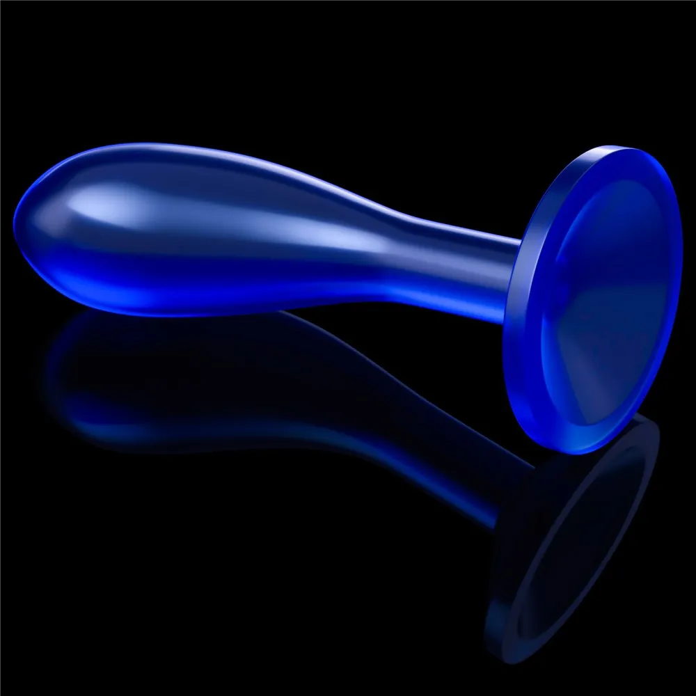 Анальная пробка Flawless Clear Anal Plug 6'', 15 см (синий)