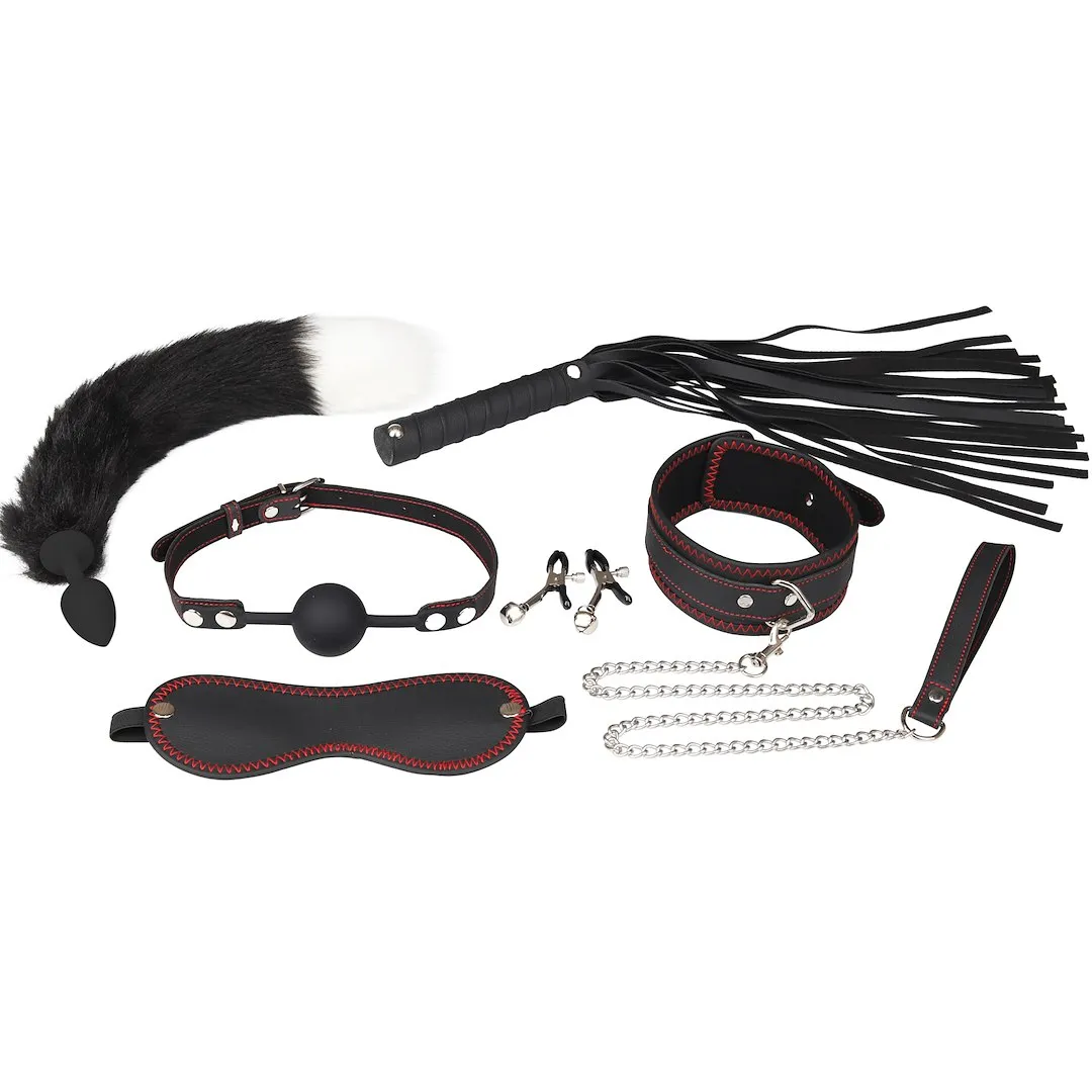 EROSPACE Wild Play C8 - Zestaw BDSM, Czarny