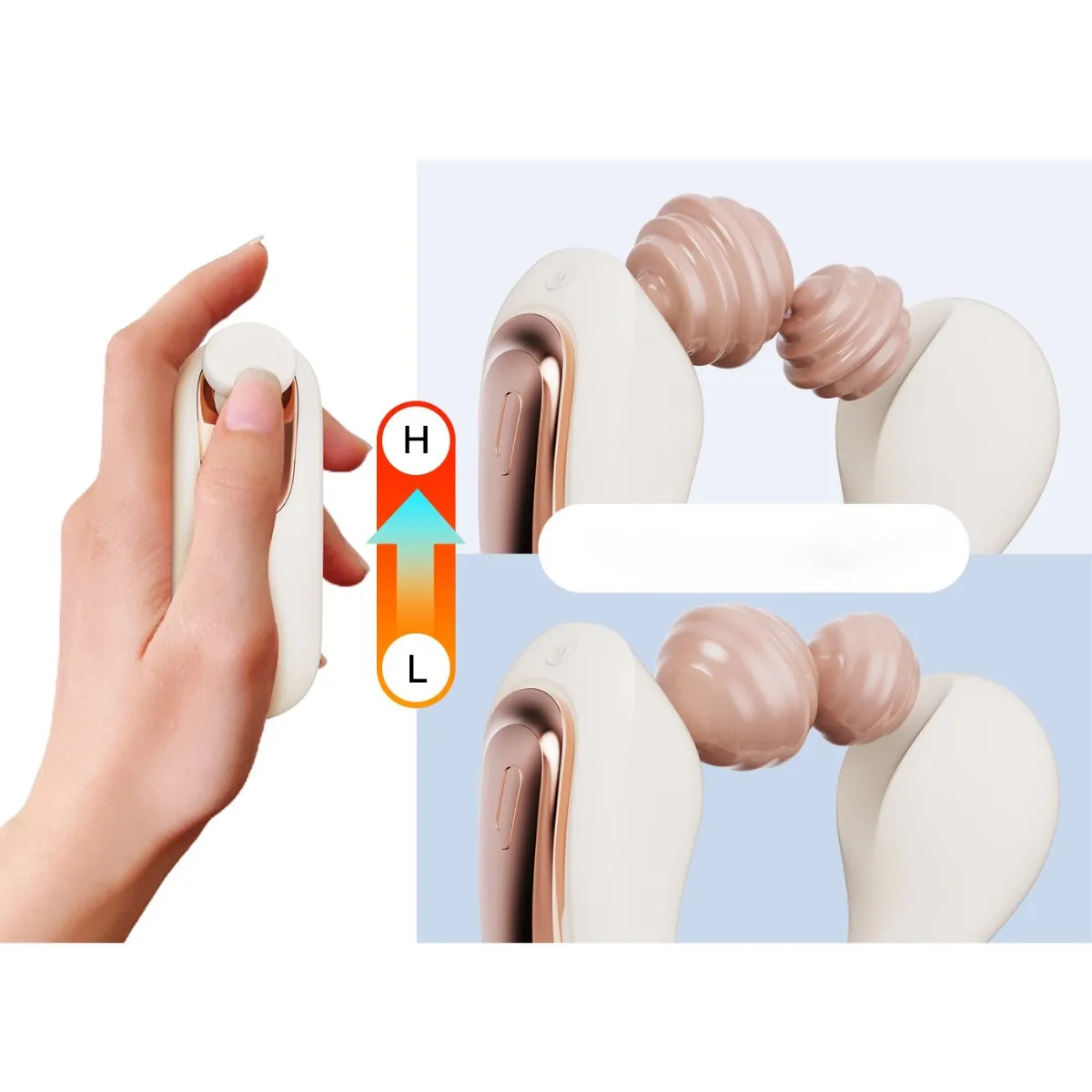 Qingnan No.6 Wireless Control Wearable Vibrator - Wibrator, Biały, 8 cm