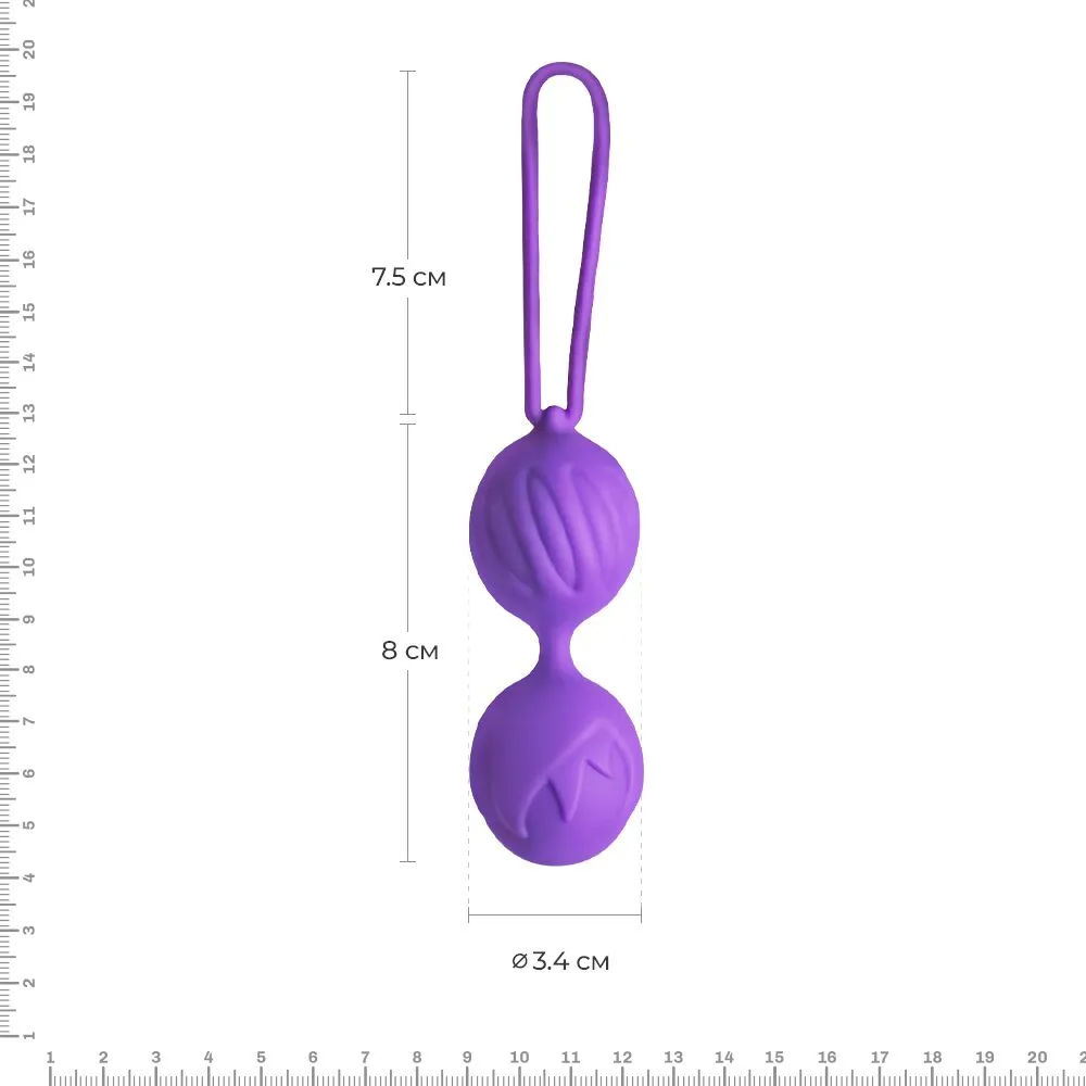 Вагинальные шарики Adrien Lastic Geisha, 16,5 см (фиолетовый)