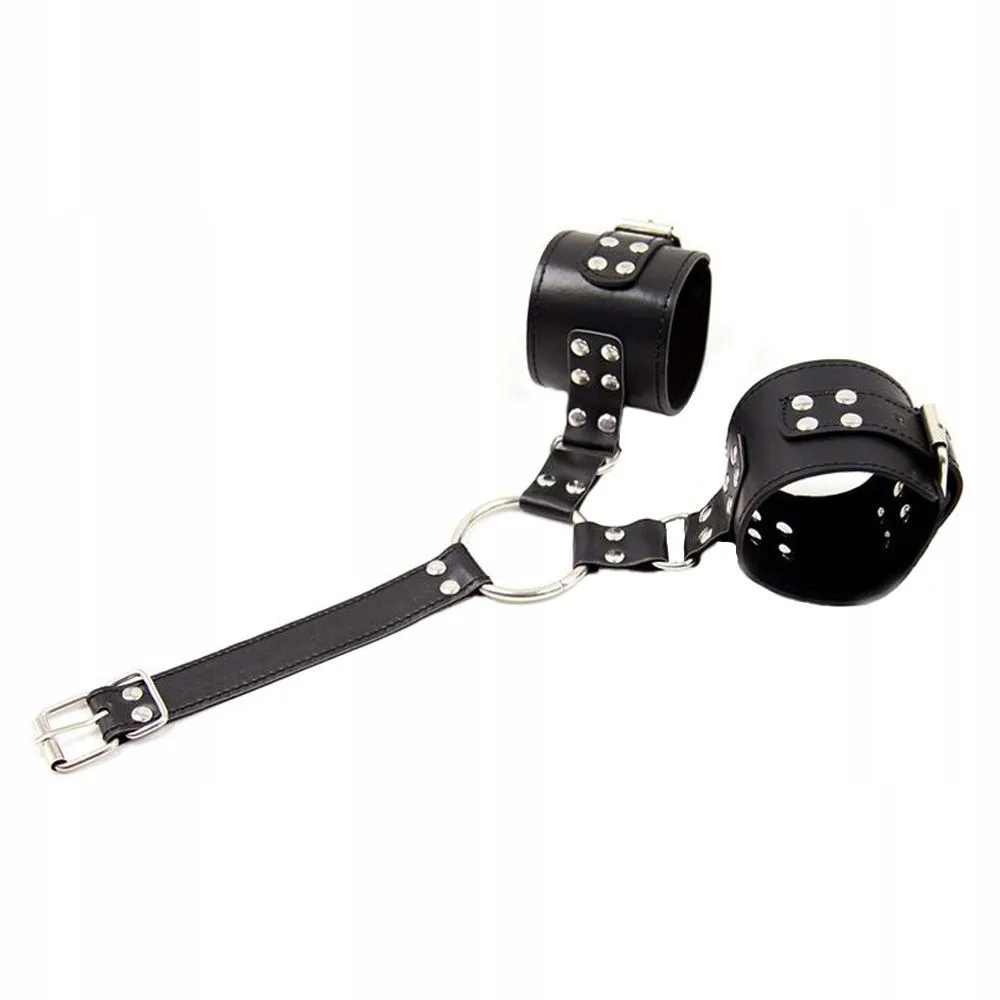 Регульована упряж Fetish Addict Collar With Restraints (чорний)