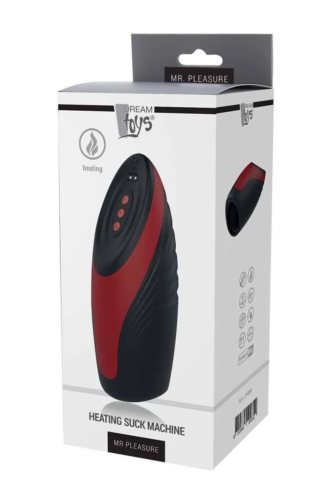 Мастурбатор с вибрацией и подогревом Dream Toys Mr Pleasure Heating Suck Machine (мульти)