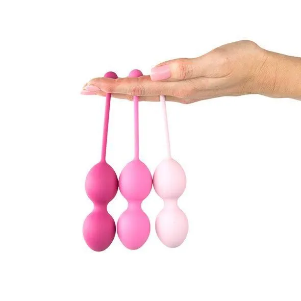 Вагінальні кульки FeelzToys FemmeFit Advanced, 3 шт (рожевий)