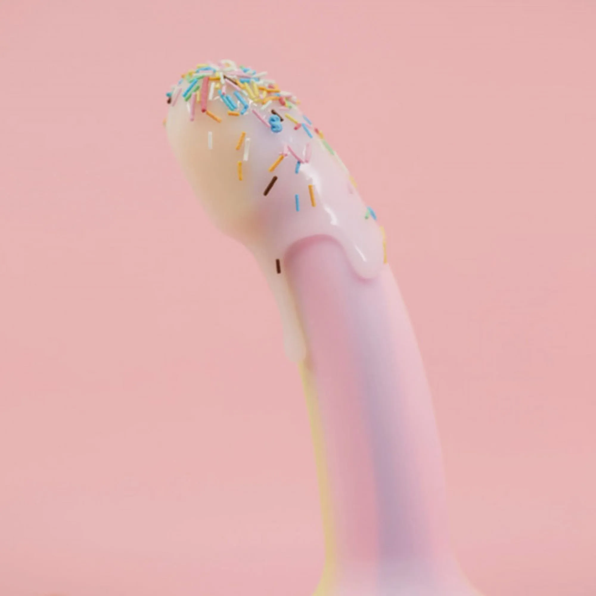 Love to Love Dildolls Fantasia - Neonowe dildo, Tęcza, 14, 8 cm